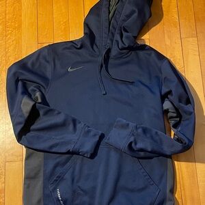 Nike Navy and Dark Gray Pullover Hoodie